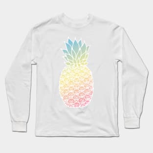 Pastel Pineapple Long Sleeve T-Shirt